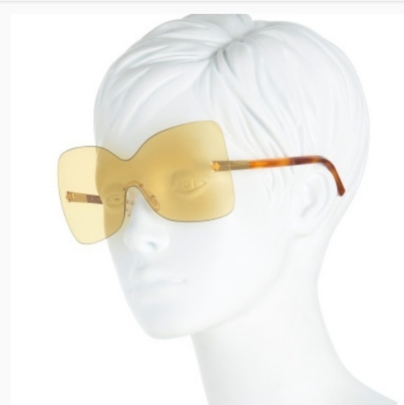 Fendi Oversized Rimless/Shield Sunglasses - Picture 2 of 8